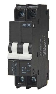Sibass 63A 2-Pole DC MCB